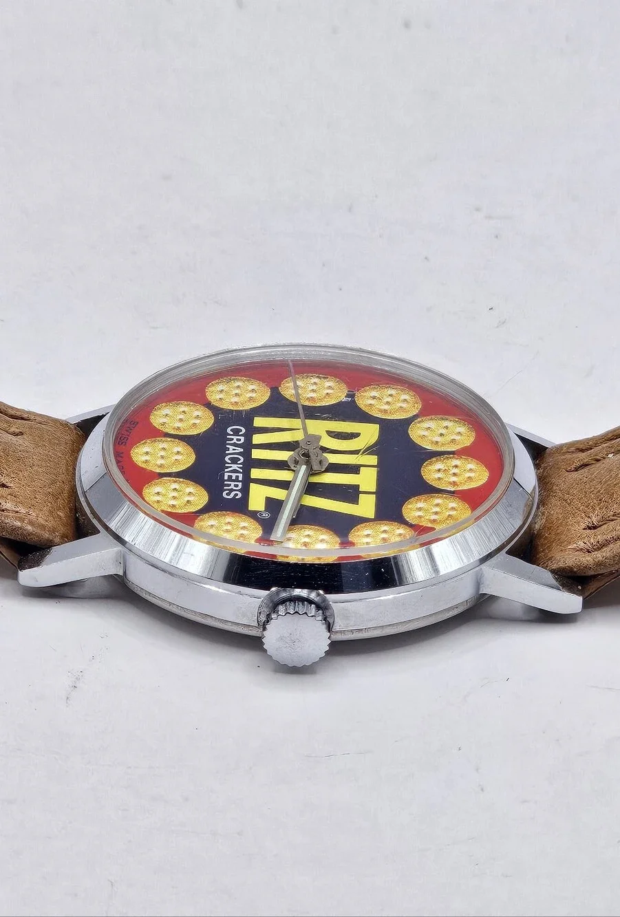 1971 National Biscuit Co Ritz Cracker Promotion Wristwatch Running